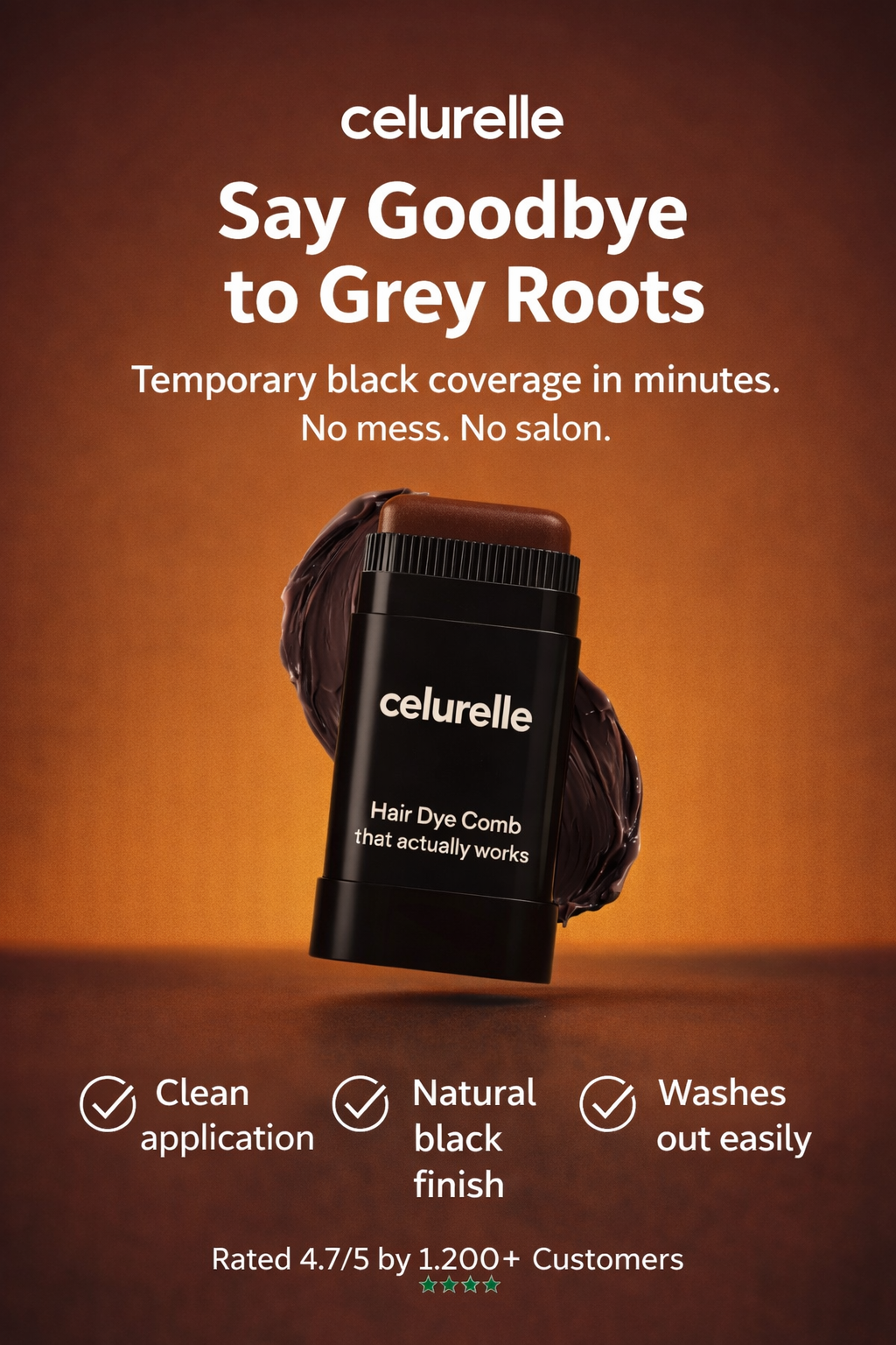 RootRevive™ Instant Dye Comb - Black